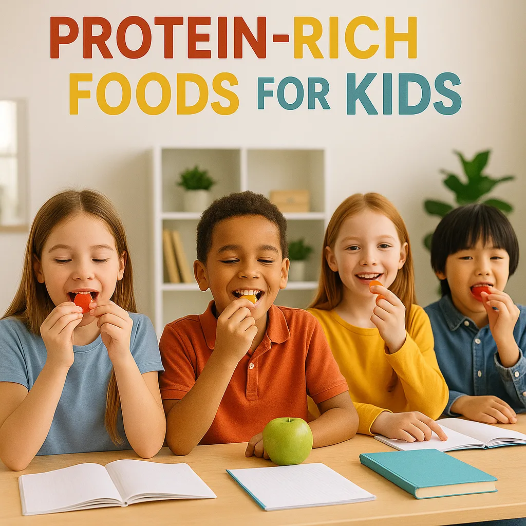 children eating punchies protein gummies